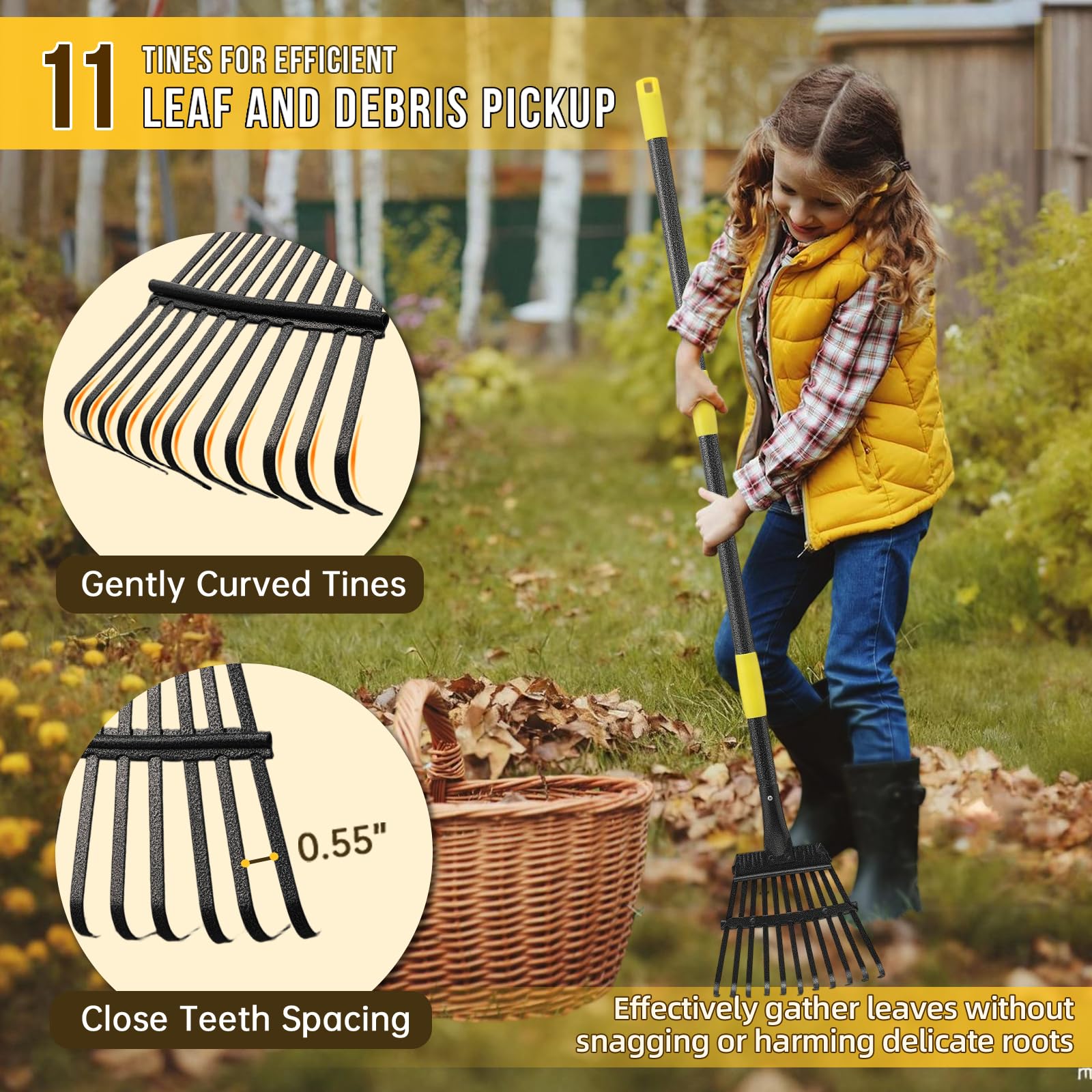 UIABOPZ rake easy to assemble and disassemble for quick transport.