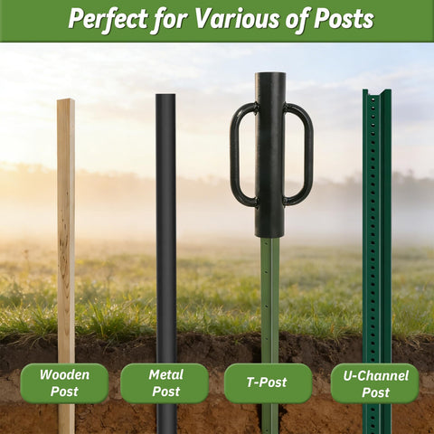 UIABOPZ T Post Driver extended 32-inch option for greater impact
