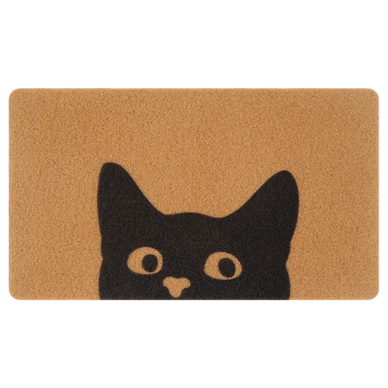 UINI cat welcome mat for the front door in 17x30 inches, adds charm and practicality.