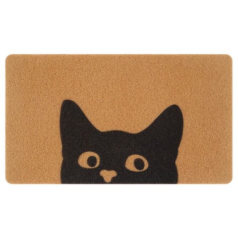 UINI cat welcome mat for the front door in 17x30 inches, adds charm and practicality.
