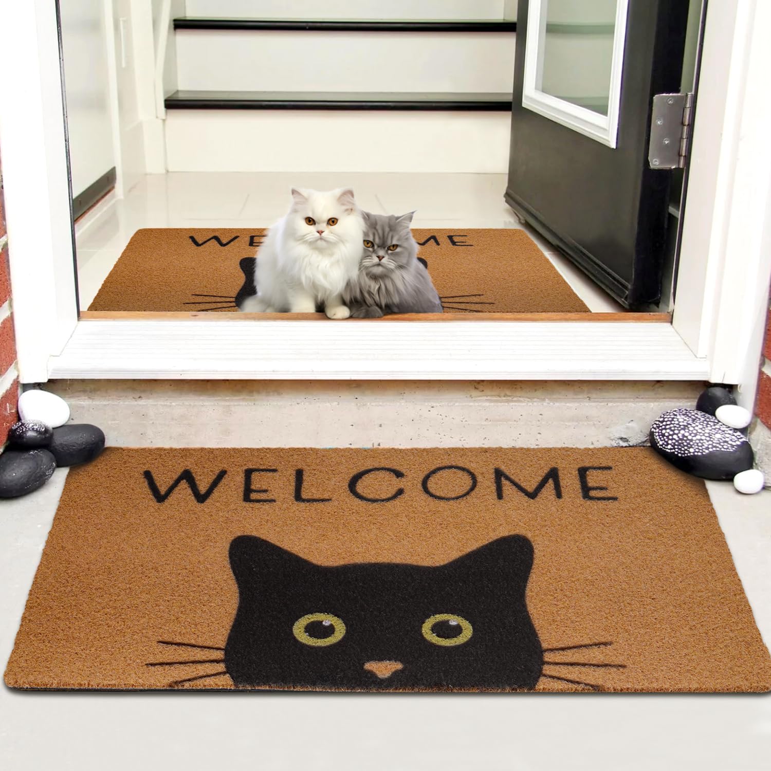 UINI mat cleans easily by shaking or sweeping away dirt.