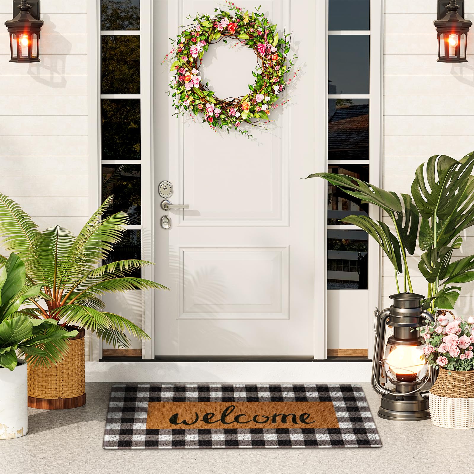 UINI welcome mat suitable for front doors back doors stairs and patios
