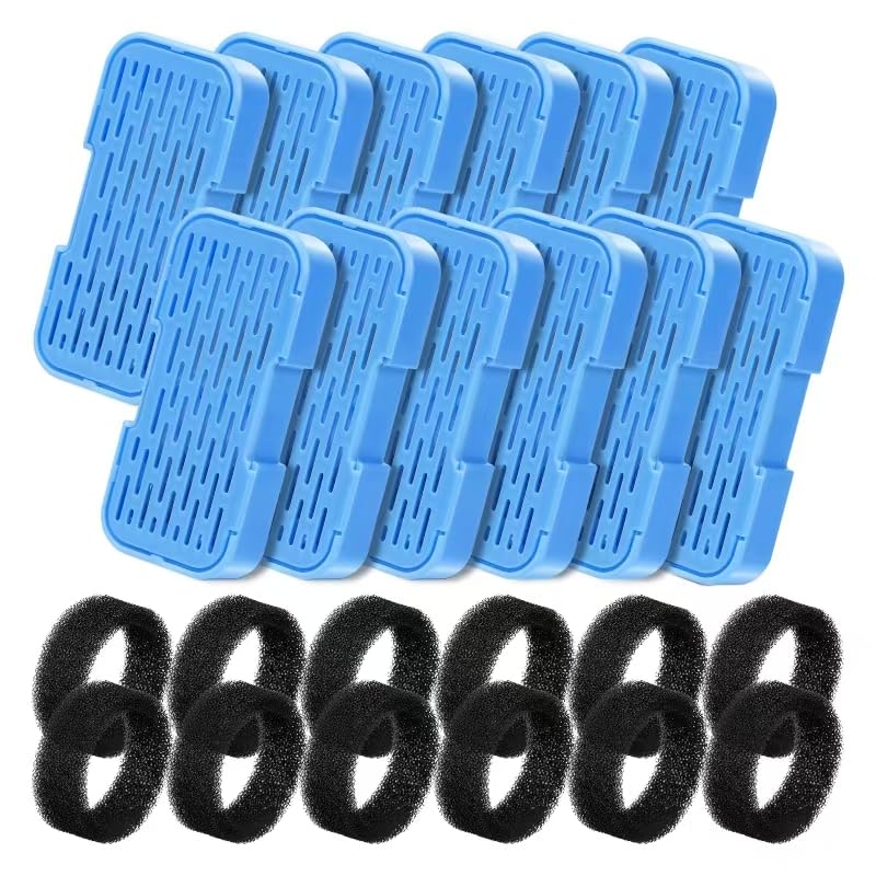 UIOOQ cat water fountain filters 24-pack provide clean drinking water for pets