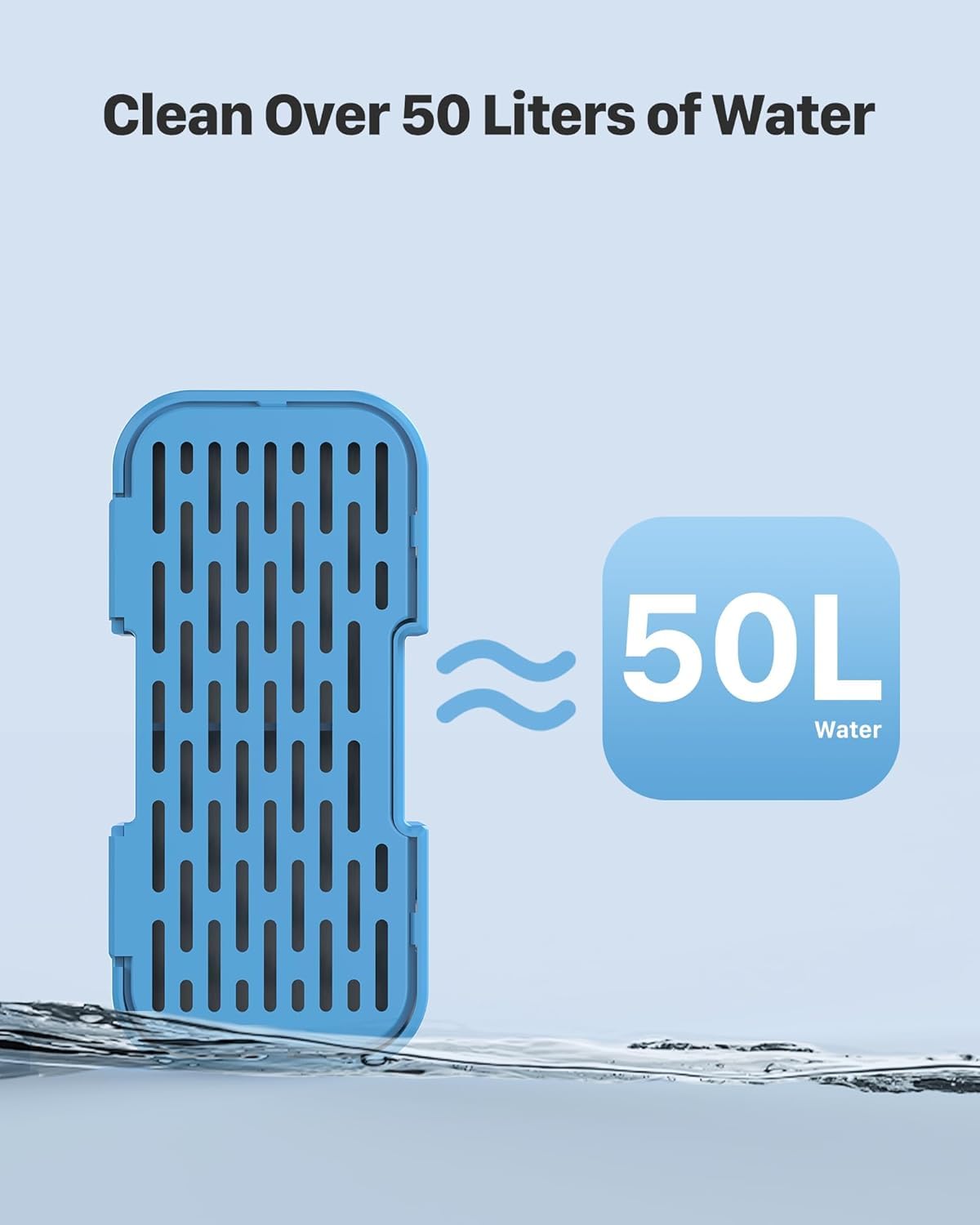 UIOOQ packaging includes 12 filters and 12 sponges for easy replacements