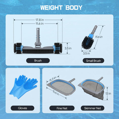 UIRWAY 180-degree adjustable brush enables efficient cleaning around walls and steps.