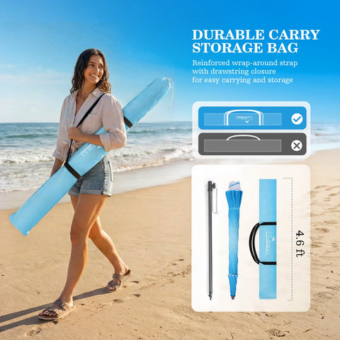 UIRWAY reinforced carry bag with dual straps makes transport easy.