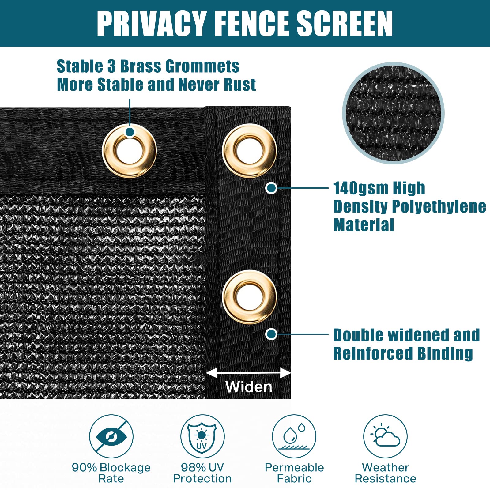 UIRWAY heavy-duty chain-link mesh fencing provides durable garden privacy.