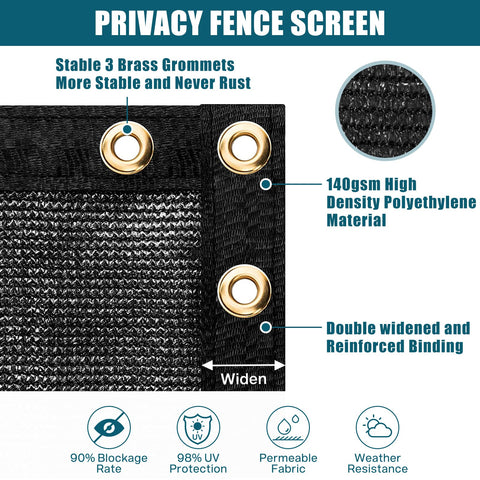 UIRWAY heavy-duty chain-link mesh fencing provides durable garden privacy.