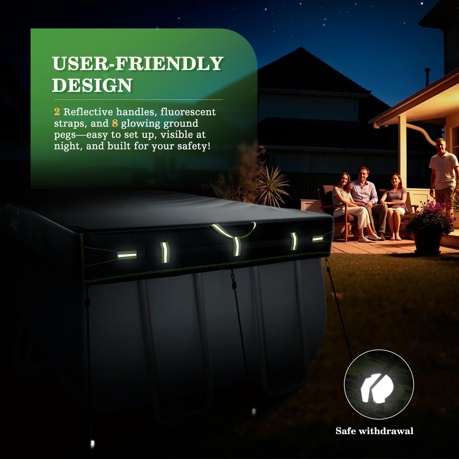UIRWAY sun-blocking fabric reduces UV exposure and heat loss.