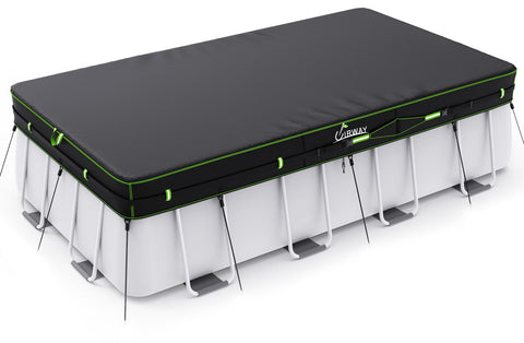 UIRWAY versatile pool cover fits rectangular or oval shapes easily.