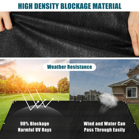 UIRWAY reinforced edge with triangular grommets for easy installation.