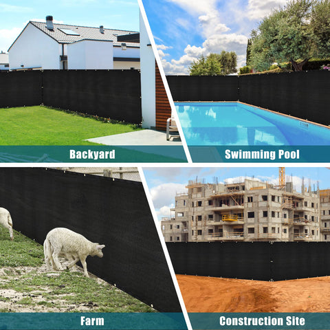 UIRWAY wind-blocking cover reduces street view and neighbor visibility.