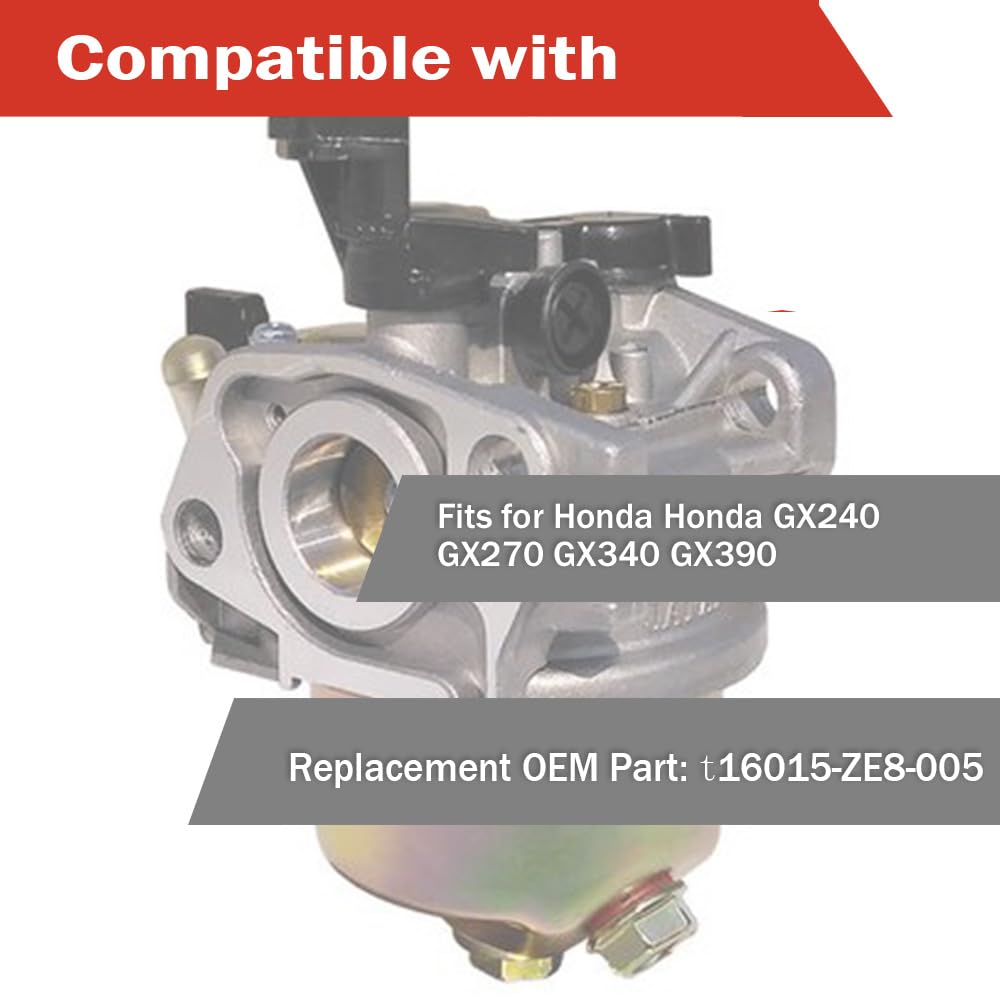 Uiuilz carburetor kit Honda GX270 gasket and seal ensures smoother idle.