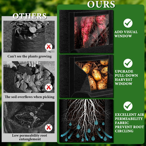 UJG reusable foldable garden bags designed for long-term use