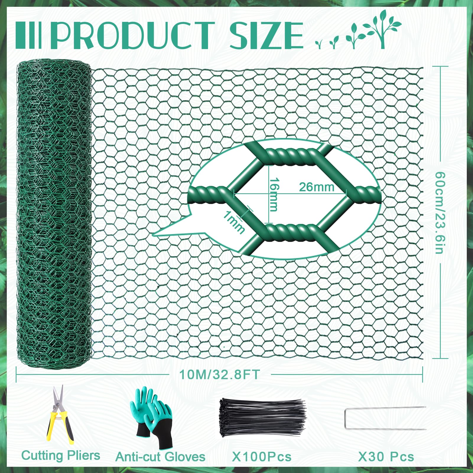 UJG nylon ties pack provides secure, durable mounting for quick guard installation.