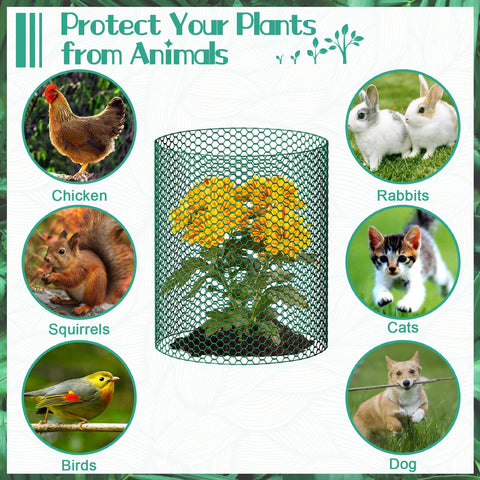 UJG nylon ties pack supports secure, quick mounting on garden cages.