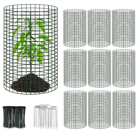 UJG wire plant protector panel in use provides durable garden protection