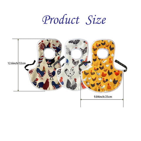 UKJENT chicken apron saddle lightweight cotton for breathable comfort.