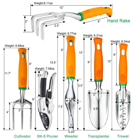 Ukoke heavy-duty hand tools designed for durable garden tasks