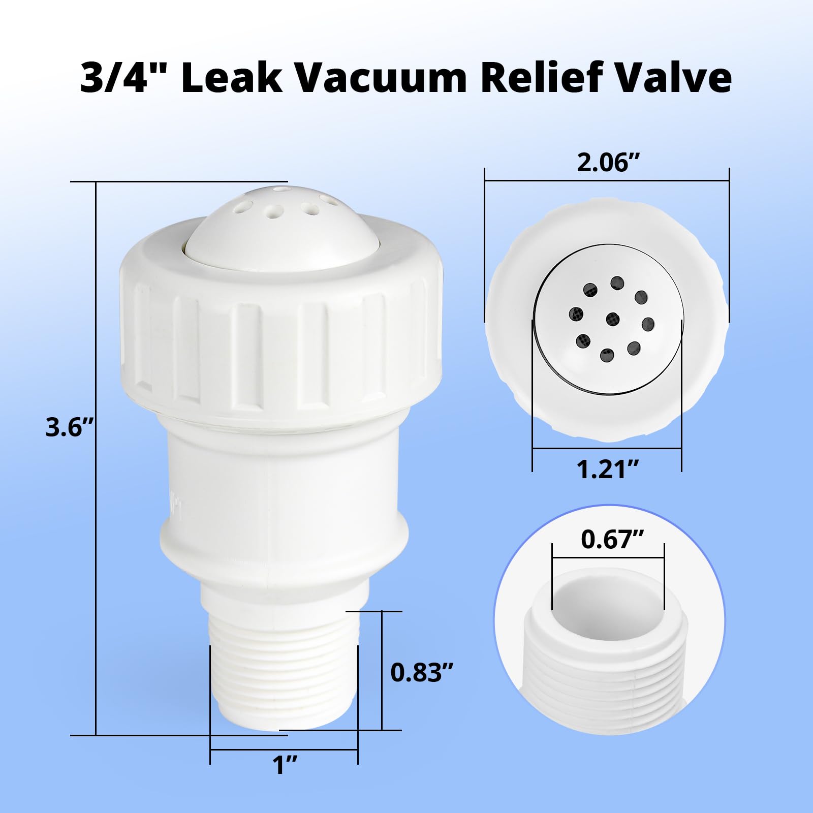 Ulapithi vacuum-relief valve installation on piping saves time and labor.