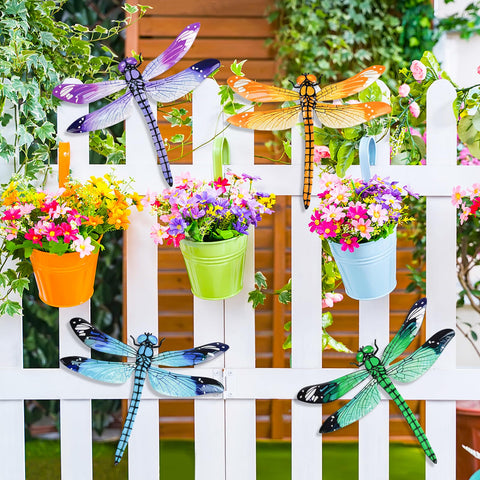 ULENDIS dragonfly wall art transforms porch or fence into a focal point