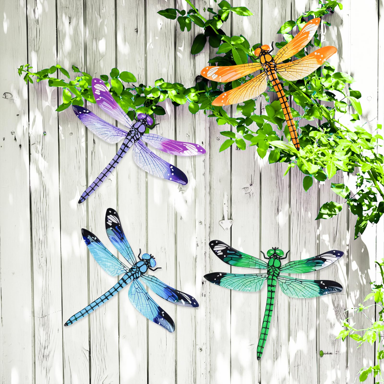 ULENDIS dragonfly wall art gift-ready garden decor