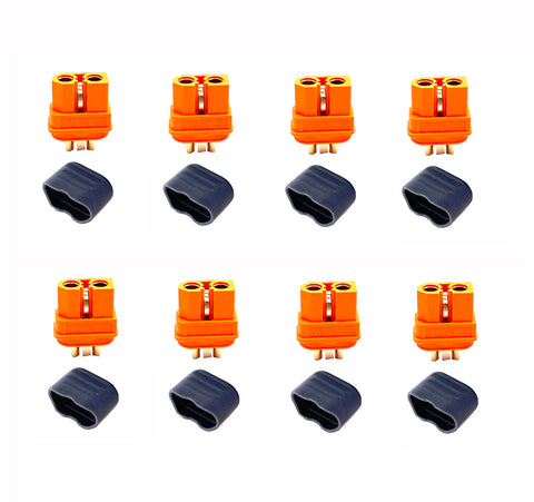 Ulifebet XT60i-F plug close-up with gold-plated copper for low-resistance power
