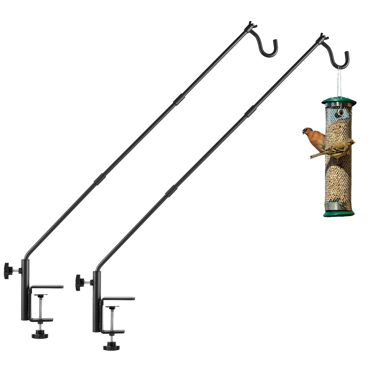 ULIOK deck hook with 31-inch extended pole for versatile hanging options.