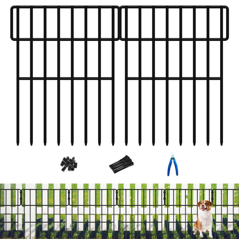 ULIOK Animal Barrier Fence 27ft panel system enables easy garden border setup.