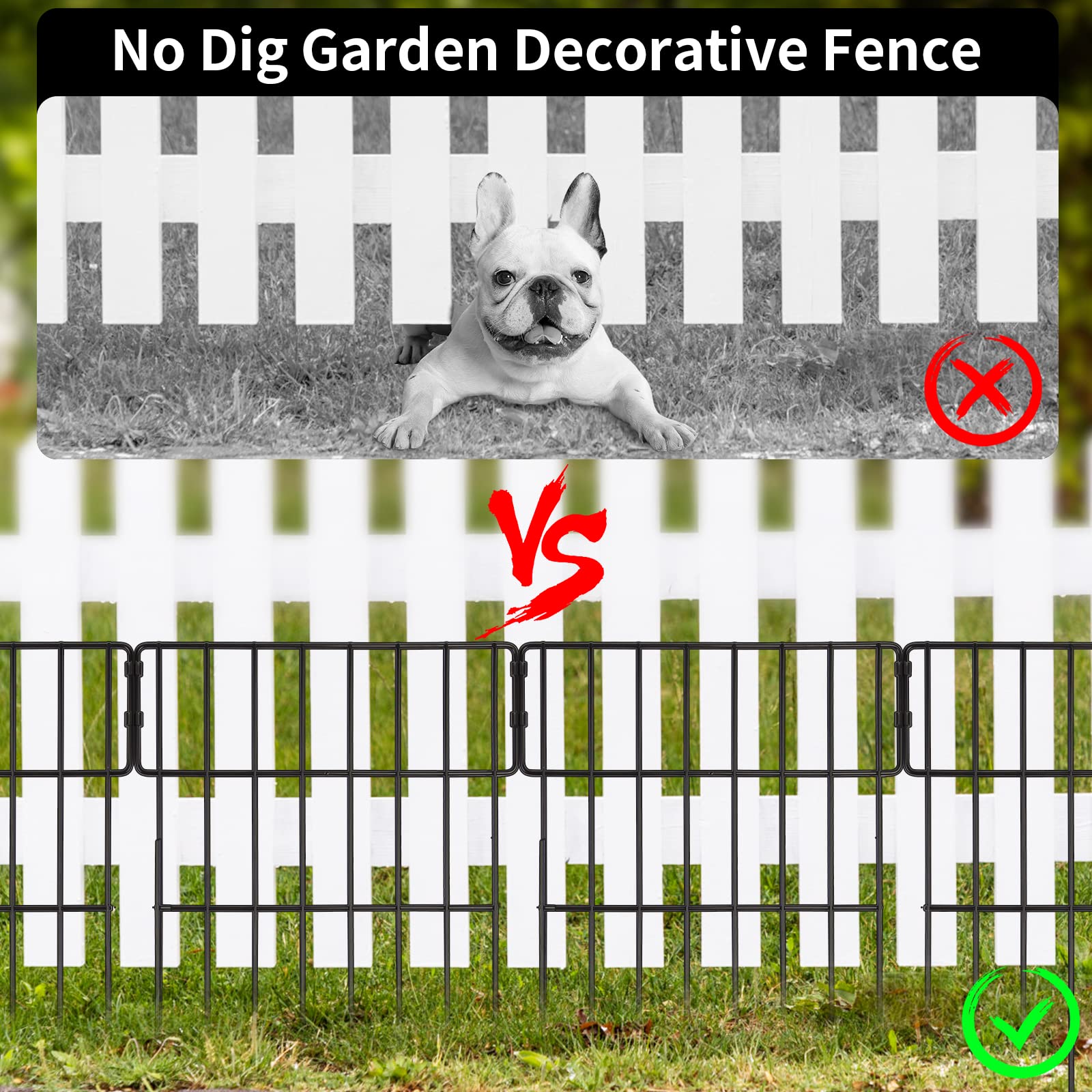 ULIOK fence interlock snap system connects panels securely for quick setup.