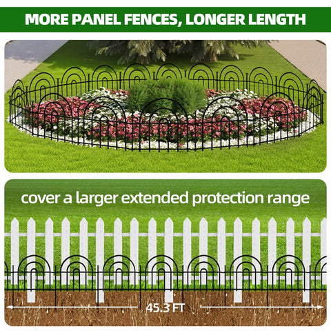 ULIOK arched border design fence enhances garden appeal and boundaries