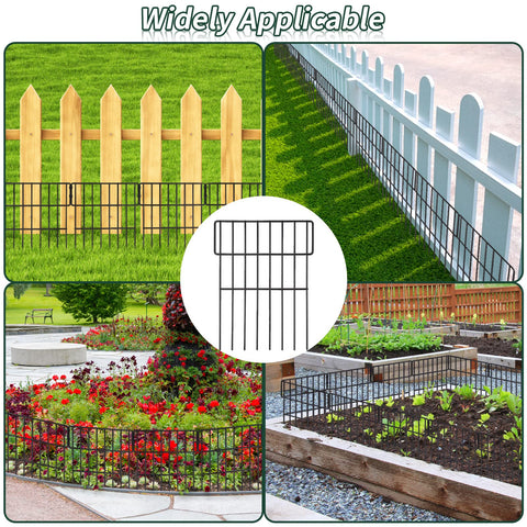 ULIOK garden border setup demonstrated for a neat yard edge.