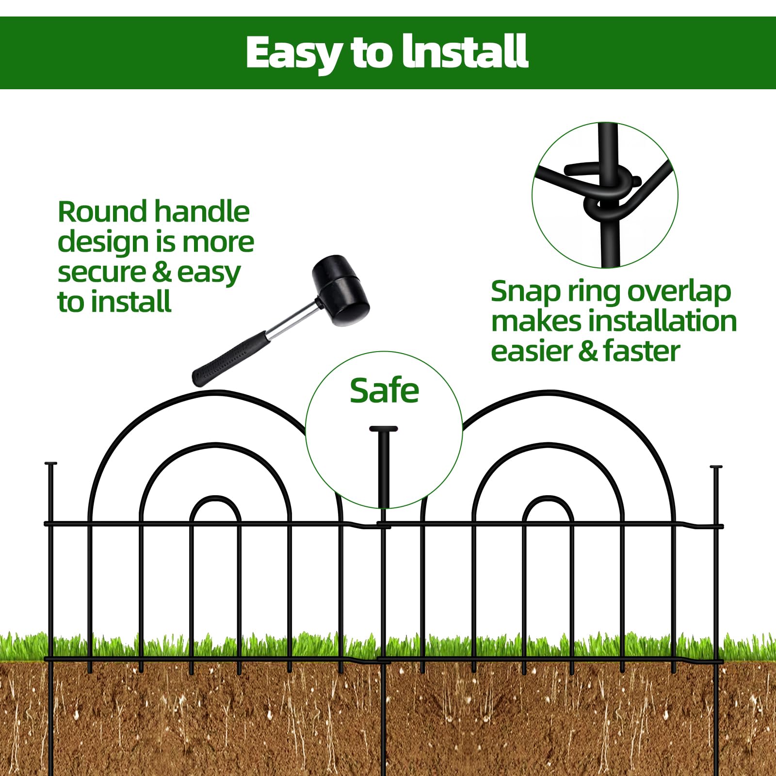 ULIOK long 45.3-foot fence for flexible yard layouts