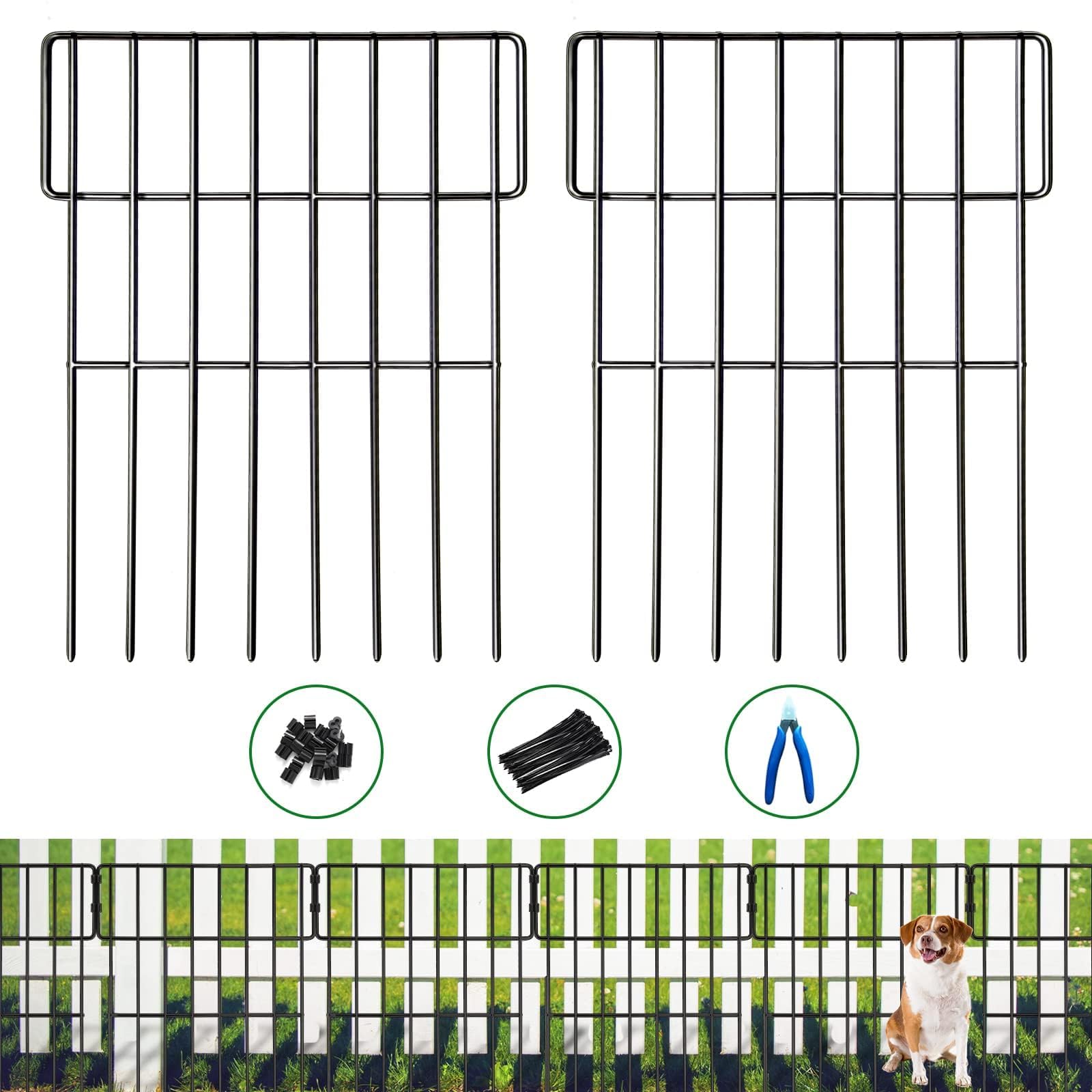 ULIOK sturdy welded-wire fence showcases durable construction for pets and gardens.