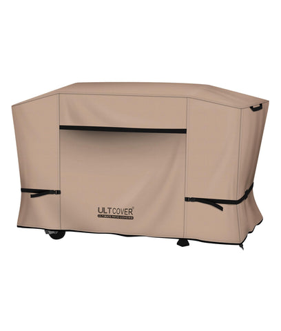 ULTCOVER 600D griddle cover on a 28-inch station showing full coverage for all-around protection.