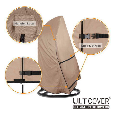 ULTCOVER plastic clips secure chair legs for windy weather.