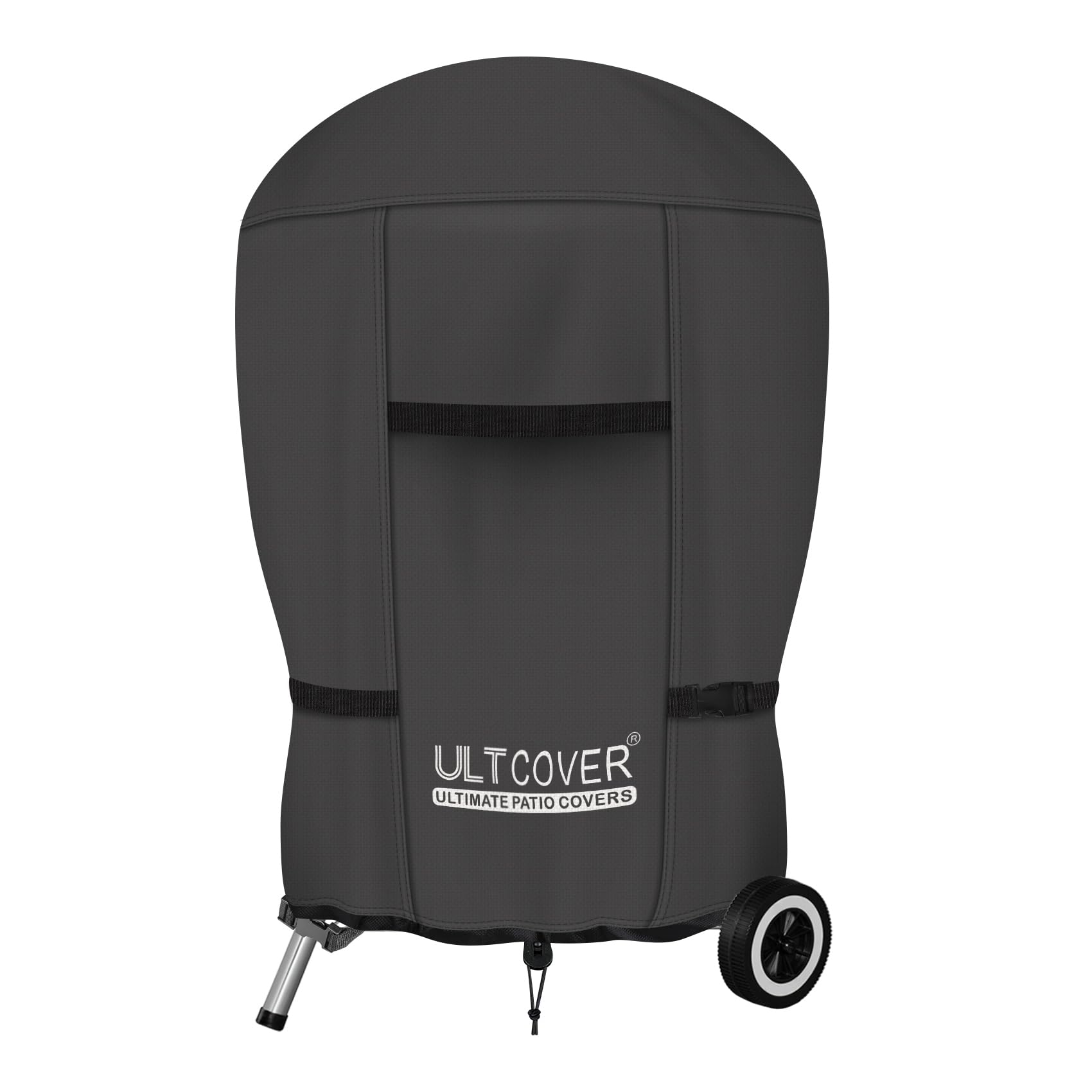 ULTCOVER Charcoal Kettle Grill Cover on a 22-inch grill protects from rain and dust