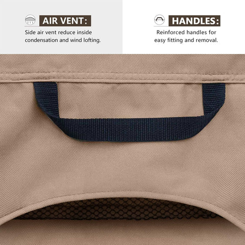 ULTCOVER clips and drawcord secure the cover during windy days.