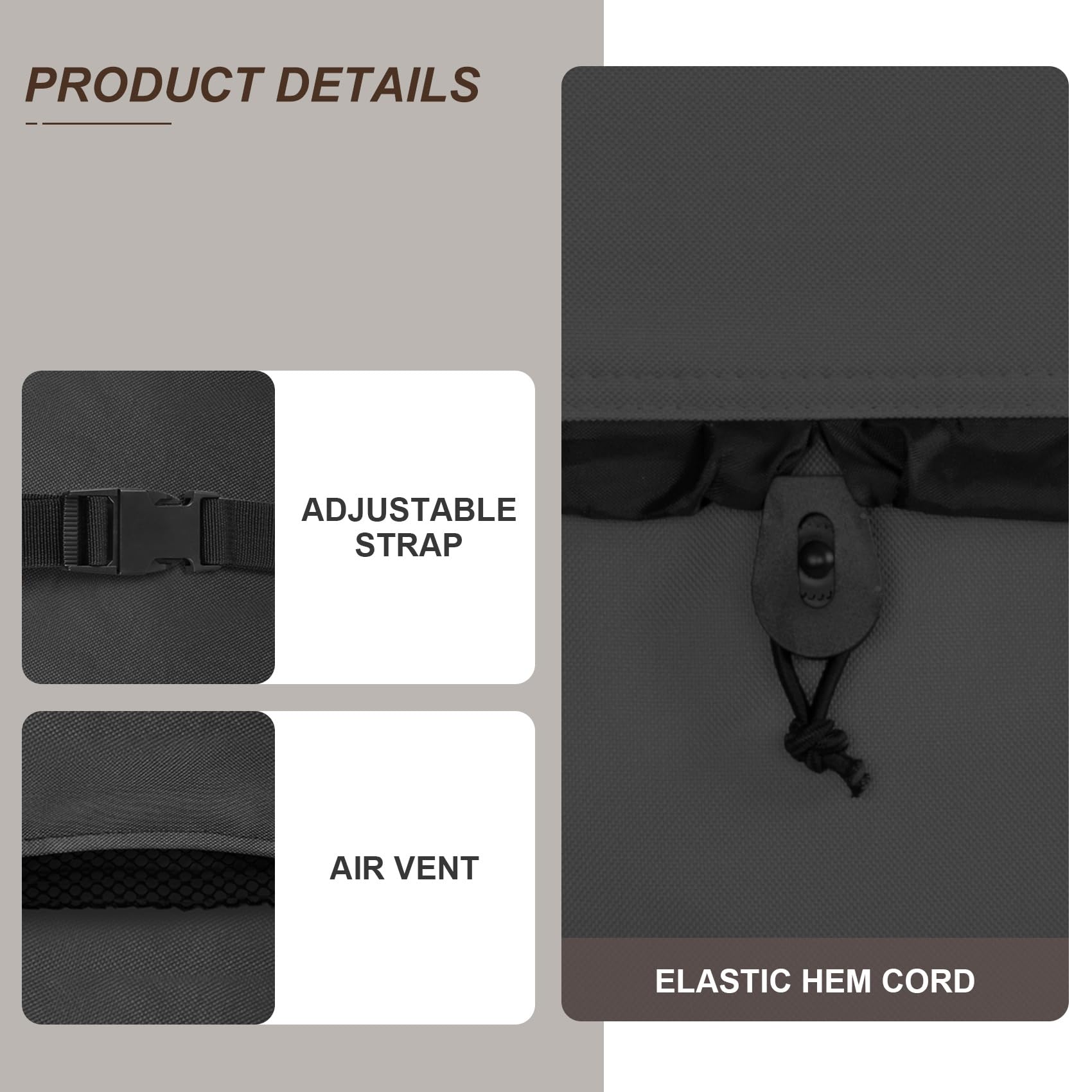 ULTCOVER full-coverage design shields sun exposure and limits spa weathering.