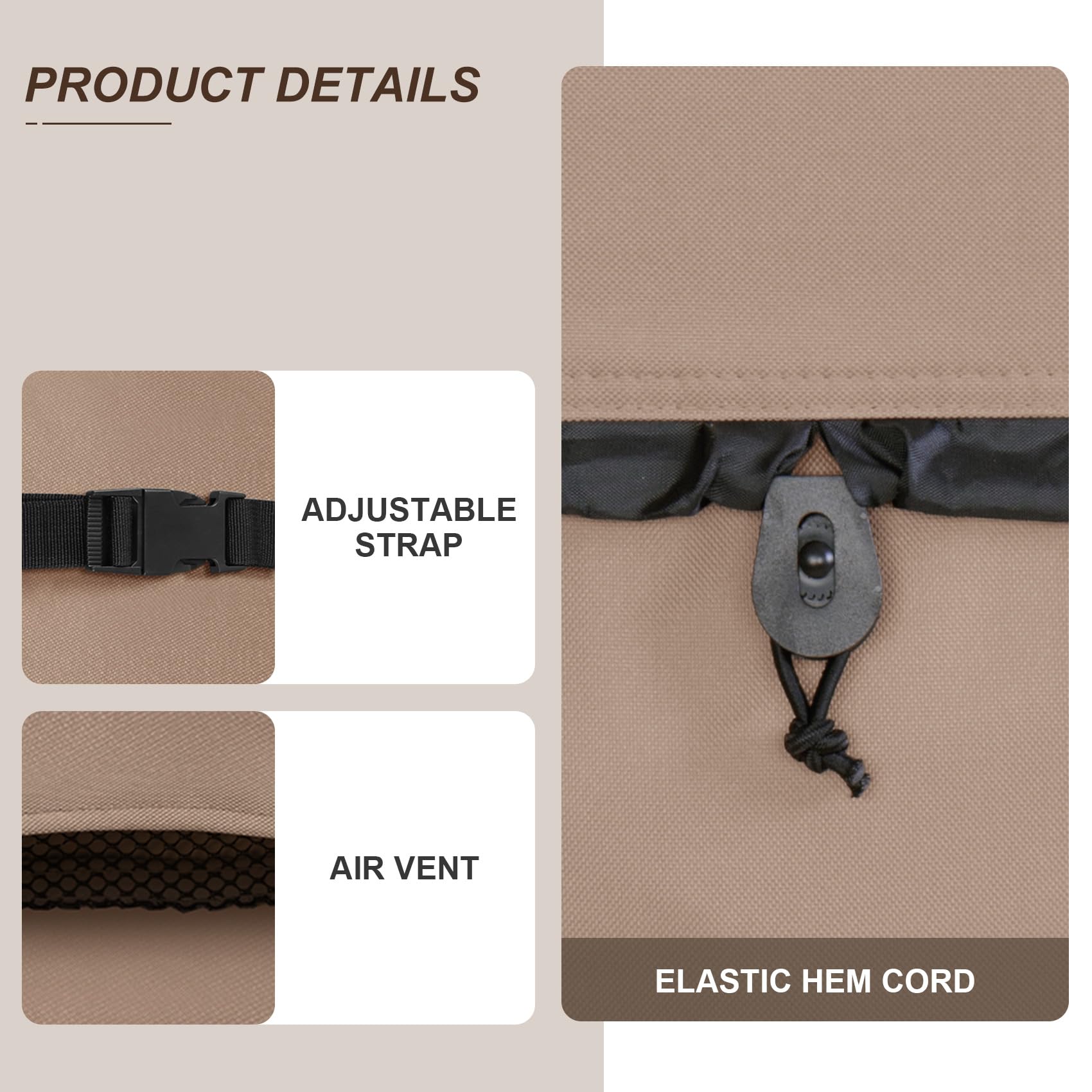 ULTCOVER full-coverage design shields spa surfaces from sun and dust.