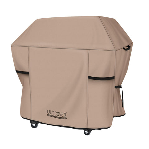 ULTCOVER grill cover 55inch on grill protects from rain and dust.