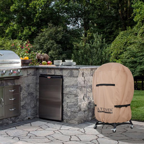 ULTCOVER kettle grill cover example in wind and rain protection scenario