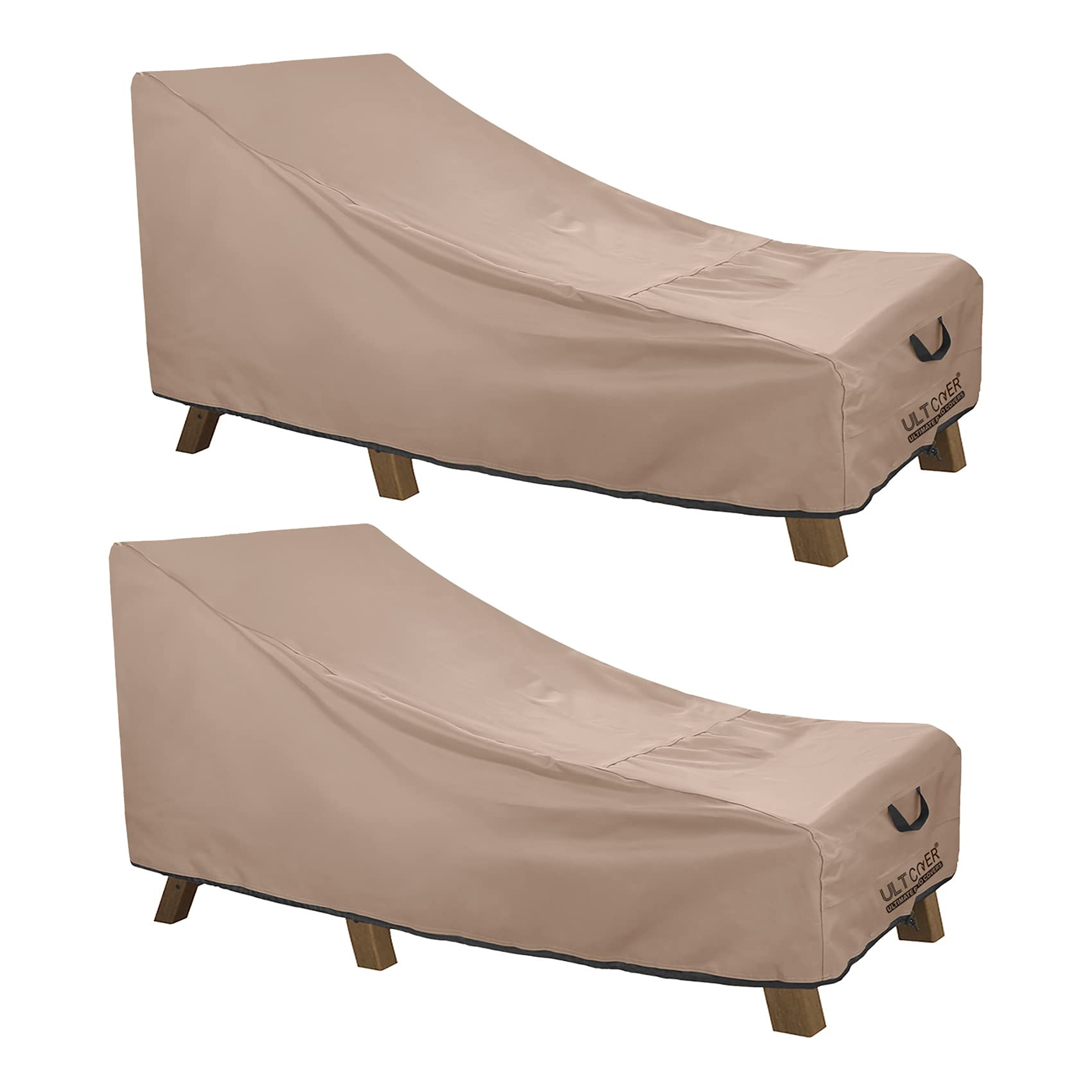 ULTCOVER lounge chair cover up to 72L x 28W x 30H inches protects patio furniture.