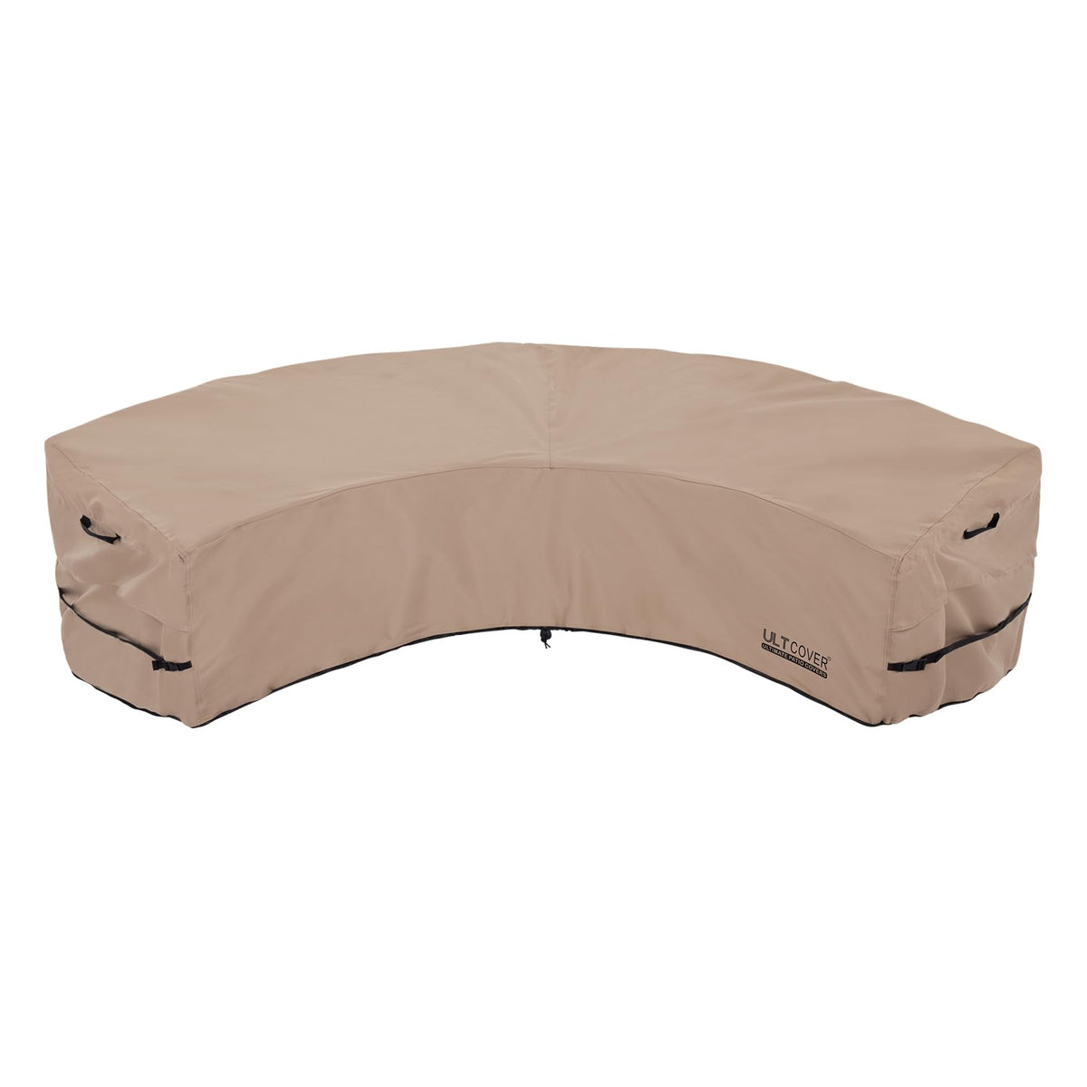 ULTCOVER waterproof back-arc curved sofa cover protecting a 5-7 seater from rain