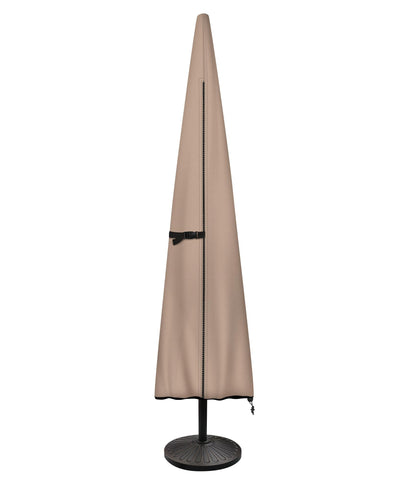 ULTCOVER patio parasol cover on a 12 ft umbrella to protect from rain and sun