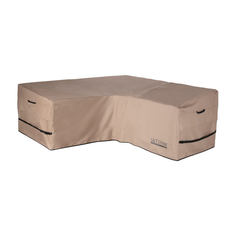 ULTCOVER patio V-shaped sofa cover waterproof 85-inch wide protects outdoor furniture.