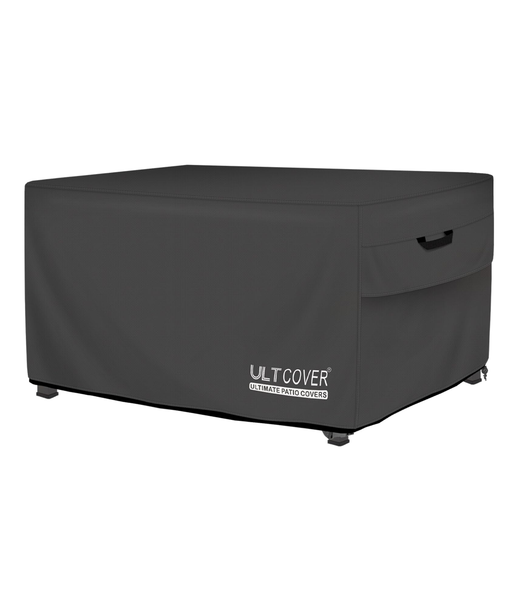 ULTCOVER rectangular gas fire pit cover 44x28 protects outdoor table from rain and sun