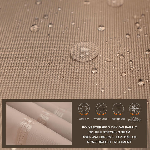 ULTCOVER side air vents prevent wind uplift and dry furniture.
