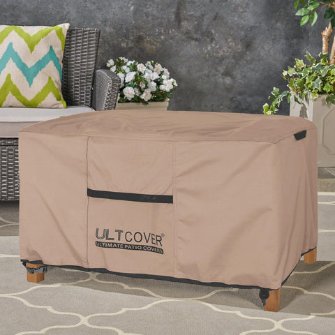 ULTCOVER heavy-duty fabric resists wear for reliable outdoor protection.