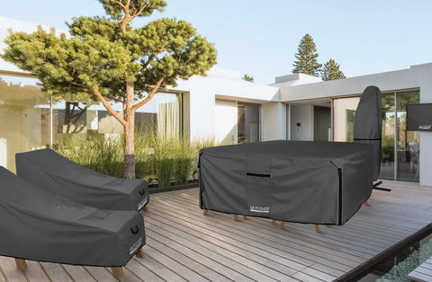 ULTCOVER ventilated cover reduces moisture while protecting cushions and surfaces.